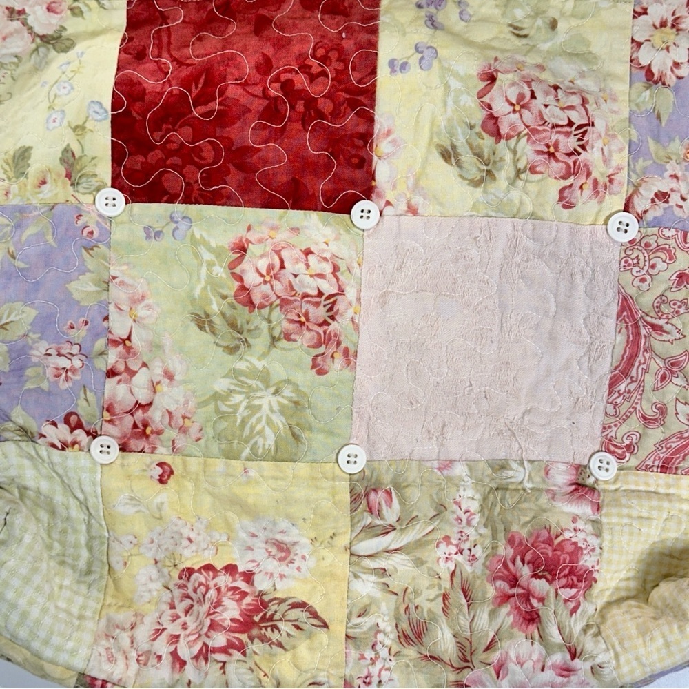 Handmade Quilted Patchwork Tote Cottagecore Floral Bag - Picture 4 of 12